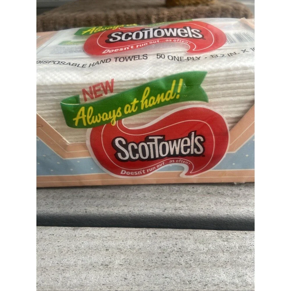 Scott Towels Disposable Hand Towels NEW Vintage 1987 50 Ct GOOSE Cottagecore
